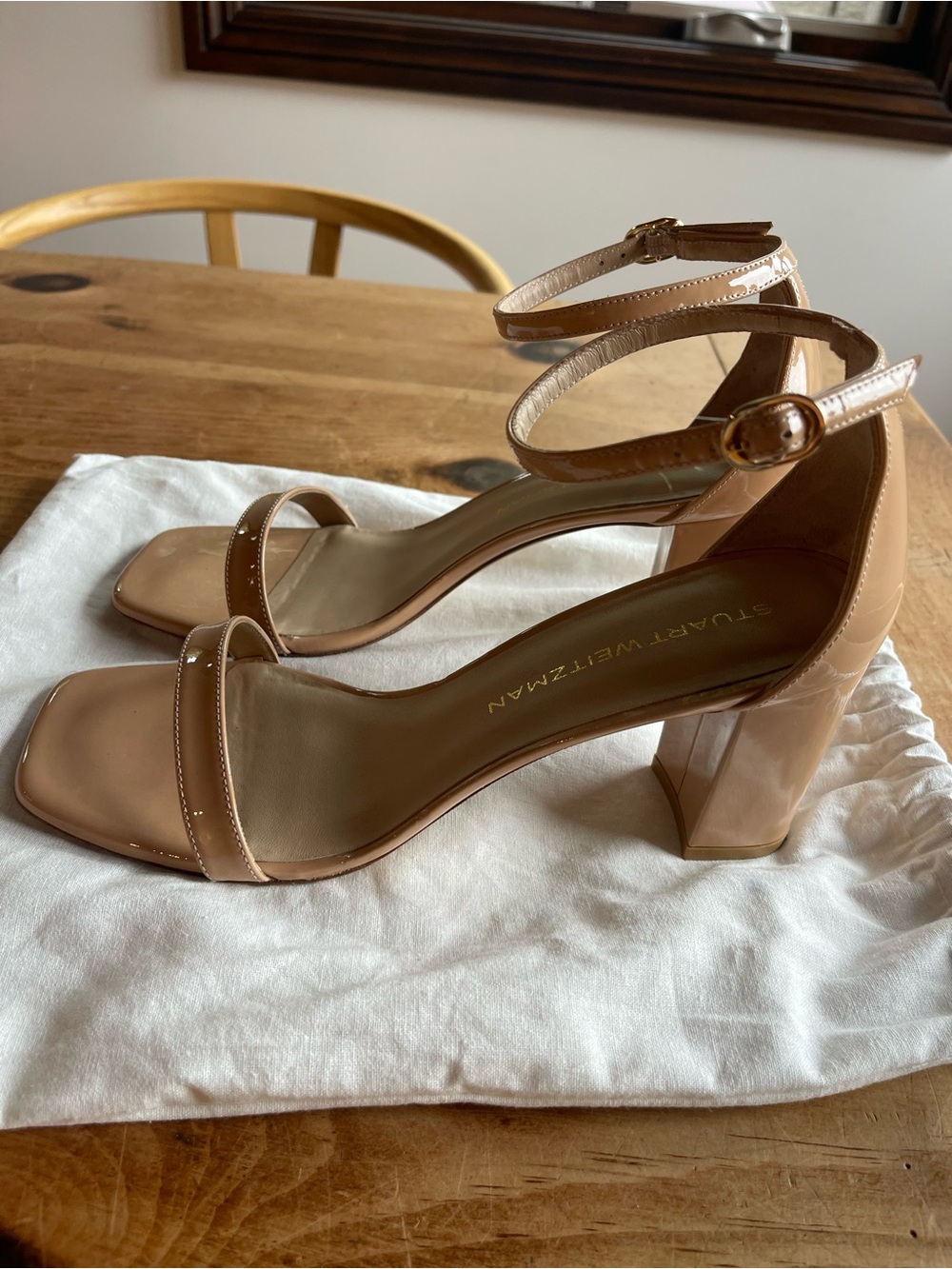Stuart Weitzman Nudistcurve Block Heel Sandal - Picture 3 of 7